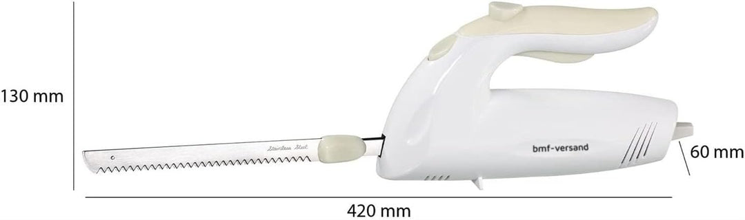 Elektromesser mit spezialgezahnten Edelstahl-Doppelklingen Elektrisches Messer Schneidegerät (Kraftv