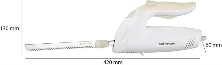 Elektromesser mit spezialgezahnten Edelstahl-Doppelklingen Elektrisches Messer Schneidegerät (Kraftv