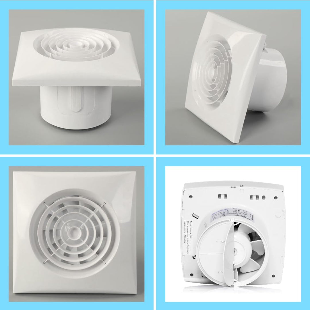 IN-OV - M100 (ø 100 mm) – Abluftventilator + Rückschlagventil, 10 W-95 m³/h, Badezimmer, Küche, Büro