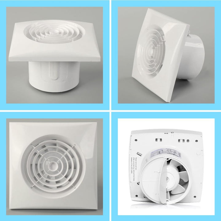 IN-OV - M100 (ø 100 mm) – Abluftventilator + Rückschlagventil, 10 W-95 m³/h, Badezimmer, Küche, Büro