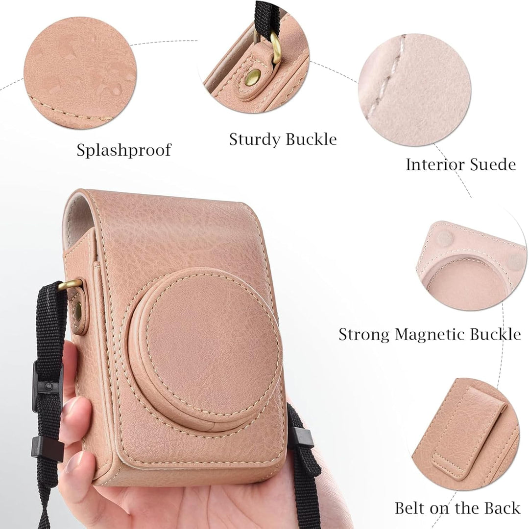 Rieibi Kameratasche für Sony RX100-Serie – Retro-Ledertasche für Sony ZV1F/ZV1/Ricoh GR IIIx/Ricoh G