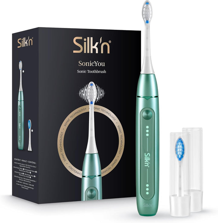 Silk'n SonicYou mint grün, Schallzahnbürste mit 300 Tagen Akkulaufzeit, Mint Grün