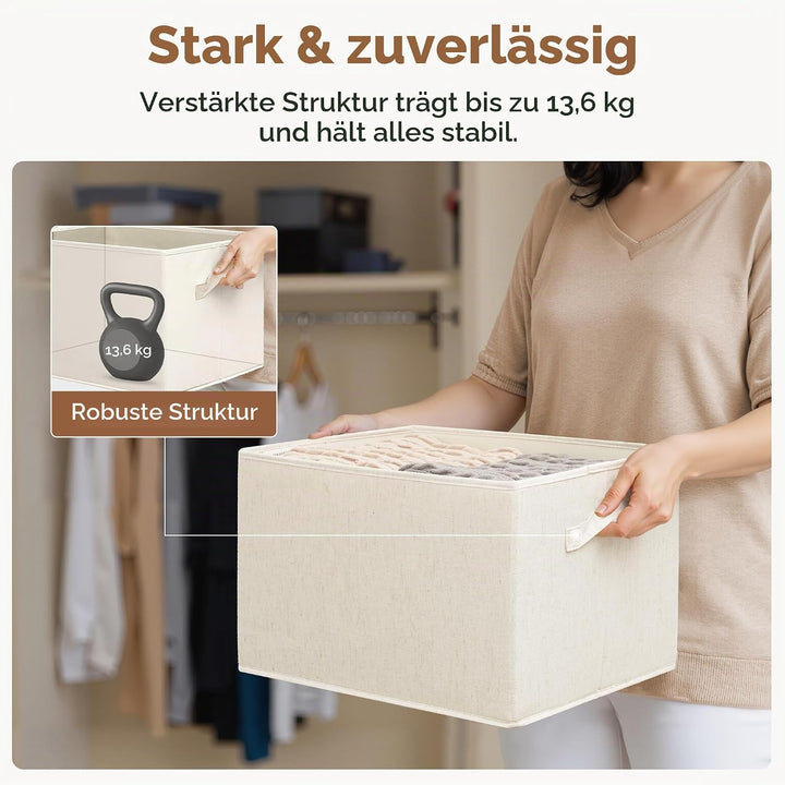 StorageWorks extra grosse Körbe Aufbewahrung, Stoffboxen Aufbewahrung für Regale, Spielzeug, Aufbewa