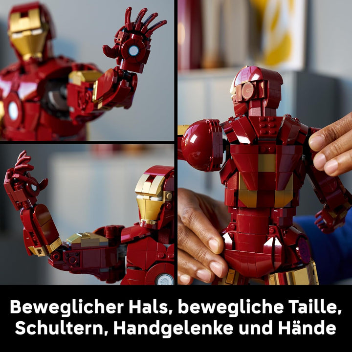 LEGO | Marvel Iron Man Mark 3 Sammleredition - Avengers Bauset für Erwachsene - Modellbau mit Minifi