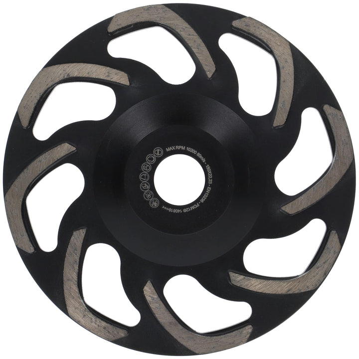 PRODIAMANT Profi Diamant-Schleiftopf Beton Boomerang 150 mm x 22,2 Diamantschleiftopf 150mm für Beto