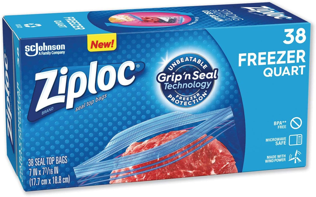 Ziploc Gefrierbeutel, 40 St ck (9 St ck) Quart, 40-Count, Quart, 40-Count