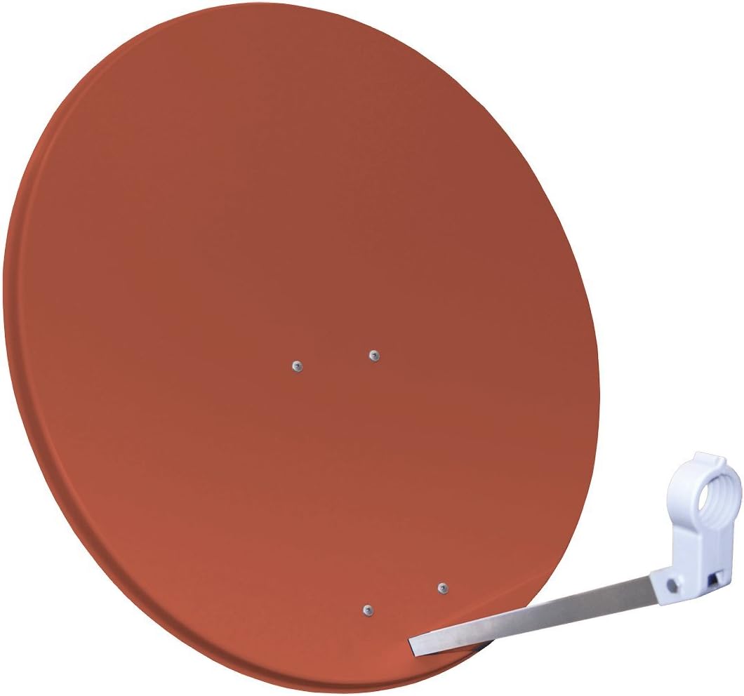 Opticum 80 cm Hochleistungsantenne - Sat Anlage (3 Farben wählbar) Anthrazit, Anthrazit