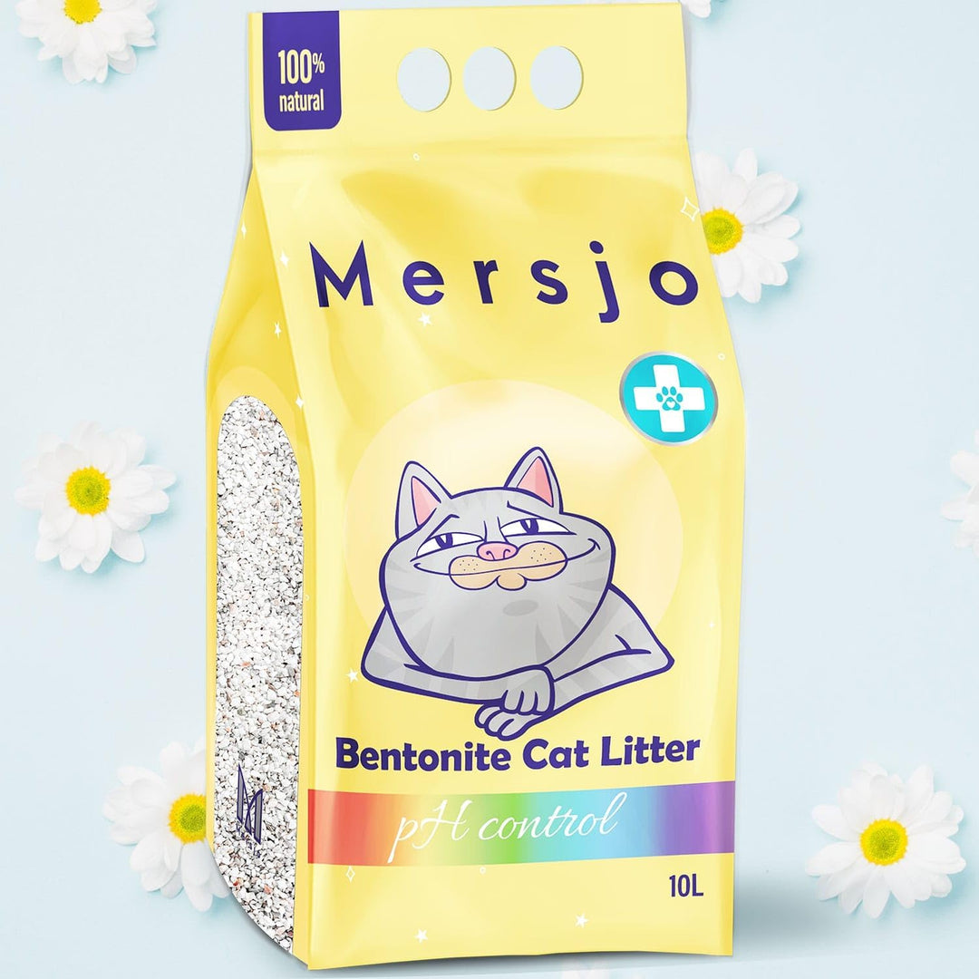 PH Control Bentonitstreu 10L – Natürliche Katzenstreu mit pH-Gesundheitsindikator, Staubfrei, Starke