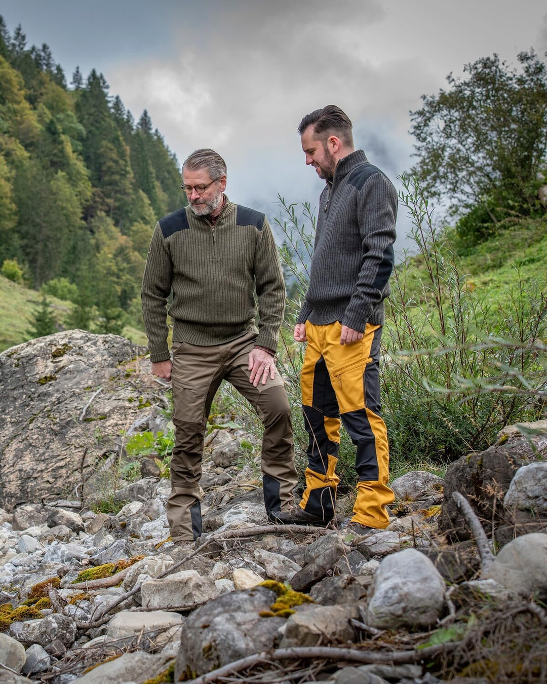 Deerhunter Rogaland Stretchhose Kontrast schwarz