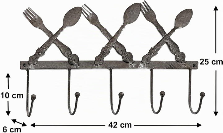 DanDiBo Handtuchhaken Handtuchleiste 96253 Handtuchhalter Küche Metall Hakenleiste Vintage Garderobe