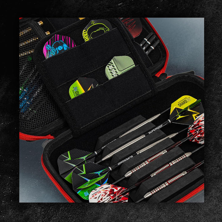 Harrows Smart Case Darttasche & Dart-Etui für 3 oder 6 Darts | Robustes Eva-Case mit Stoff-Finish |