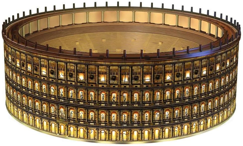 Ravensburger 3D Puzzle Kolosseum in Rom bei Nacht 11148 - leuchtet im Dunkeln - 216 Teile - ab 8 Jah