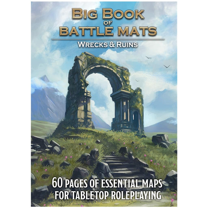 Big Book of Battle Mats Wrecks & Ruins - RPG Kartenbuch für Fantasy Rollenspiele - Loke Battlemats