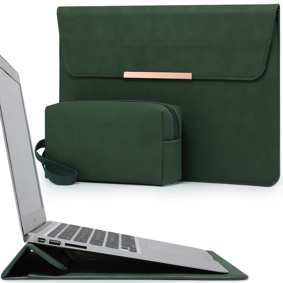 HYZUO 13 Zoll Laptop Hülle Tasche mit Ständer für MacBook Air 13 M5 A3449 M4 M3 M2 M1 2026-2018, Mac