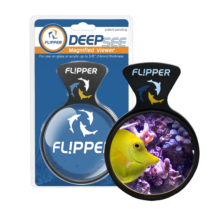 FL!PPER Flipper DeepSee Vergrösserter Magnetischer Aquariumspion 10,2 cm STD 4", STD 4"