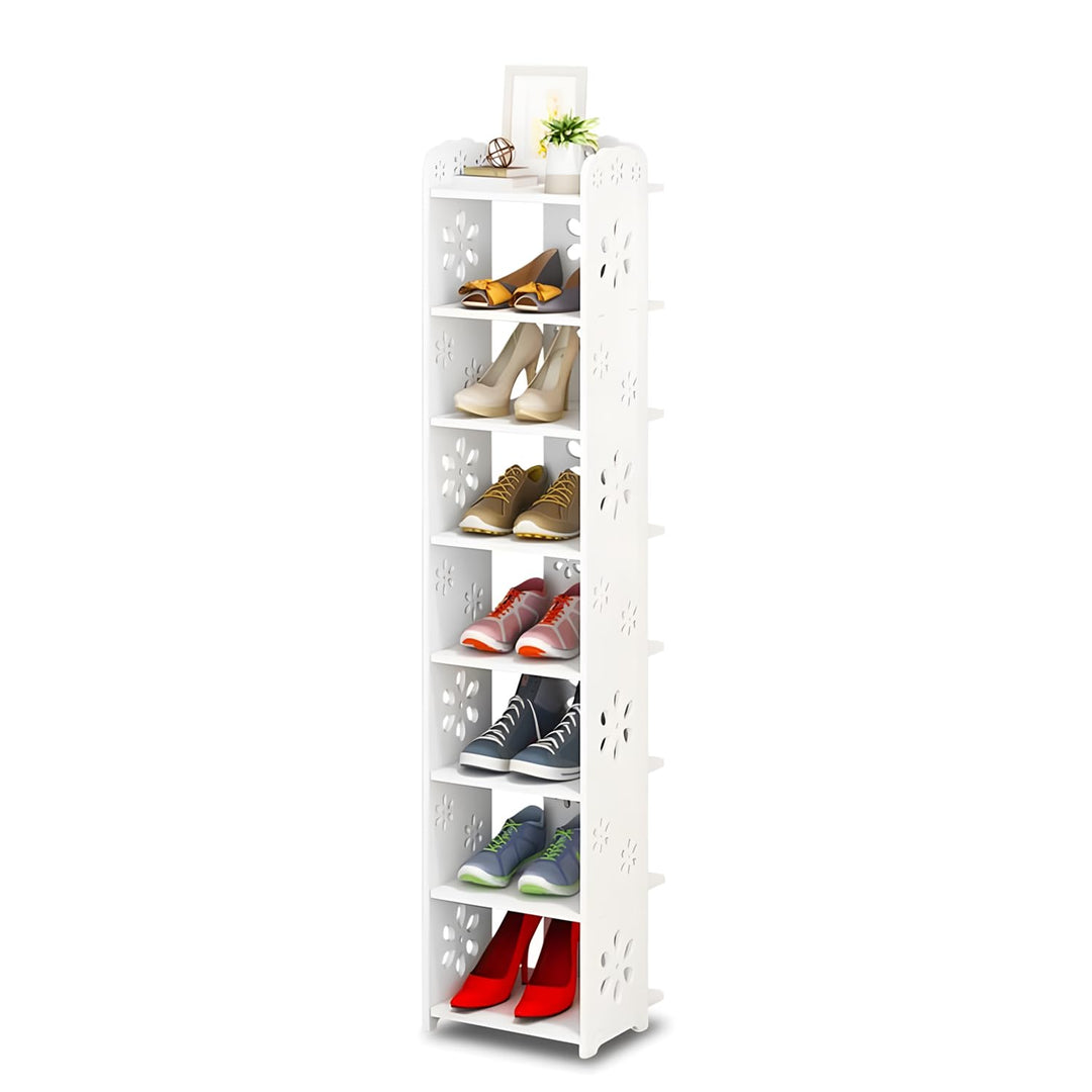 Dripex Schuhregal Standregal 8 Ablagen Schuhablage Schuhständer Schuhschrank multifunktional Standre