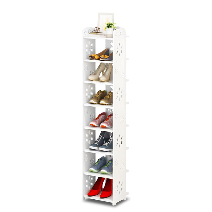Dripex Schuhregal Standregal 8 Ablagen Schuhablage Schuhständer Schuhschrank multifunktional Standre