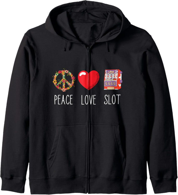 Spielautomat Spielothek Love Peace Casino Spielhalle Kapuzenjacke