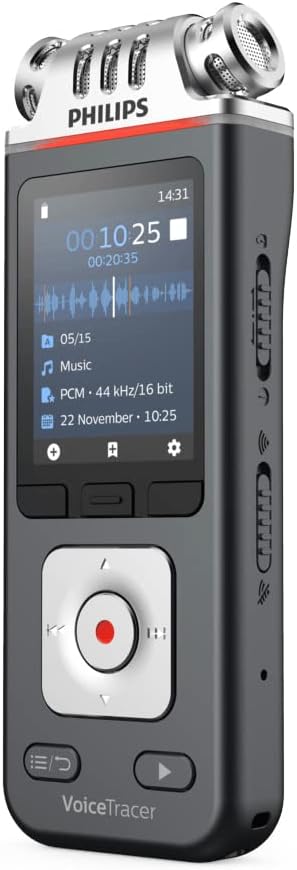 Philips VoiceTracer Audiorecorder Diktiergerät DVT6110, DVT7110 Single, Single