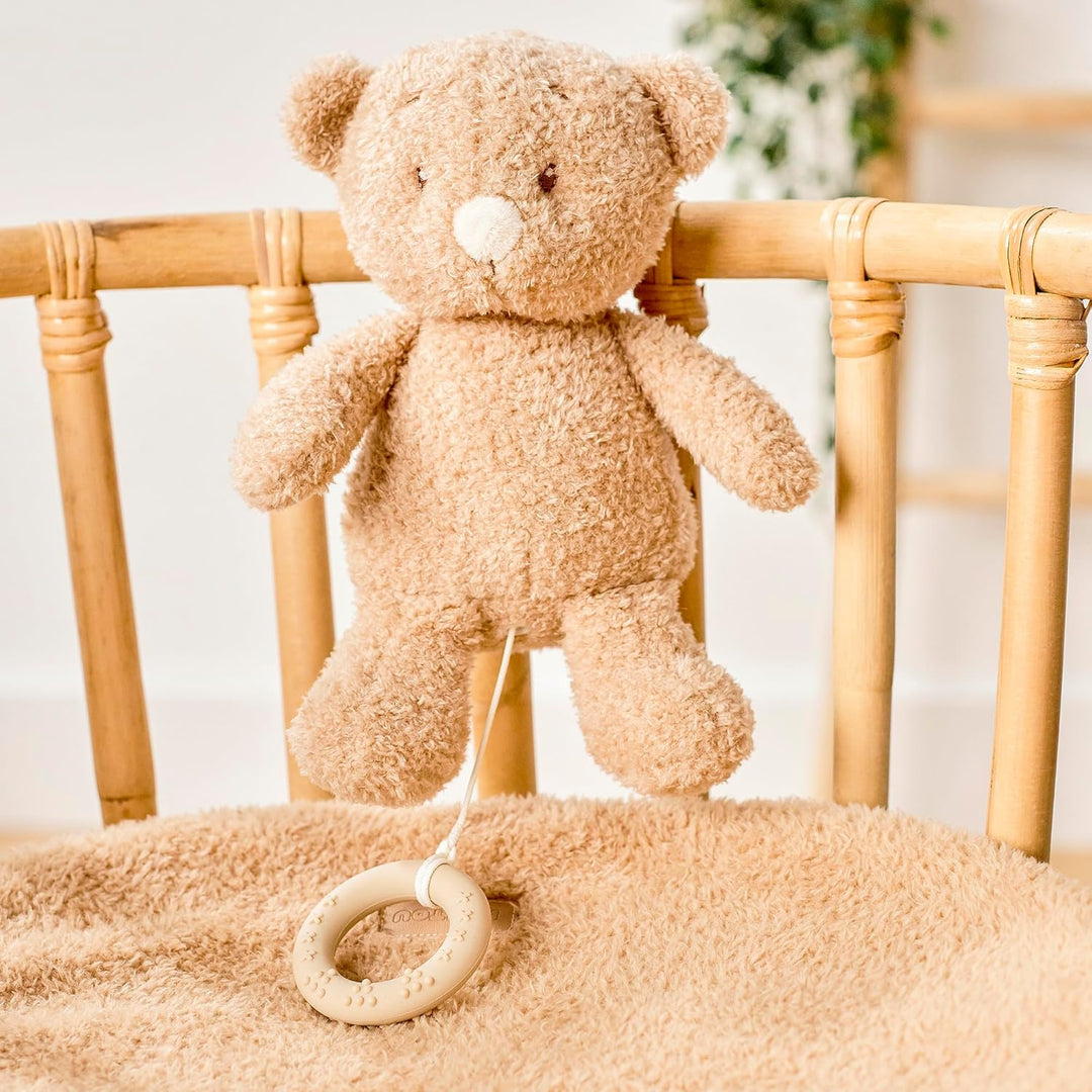 Nattou Spieluhr, Baby-Bär, Wiegelied «La-Le-Lu», Mit Ring, 100% Polyester, Teddy, Braun