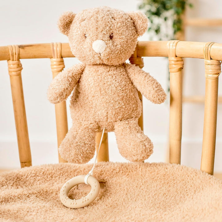 Nattou Spieluhr, Baby-Bär, Wiegelied «La-Le-Lu», Mit Ring, 100% Polyester, Teddy, Braun