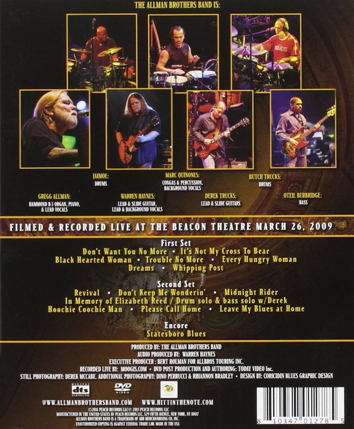 40th Anniversary Show Live At The Beacon Theatre [DVD] [NTSC], DVD