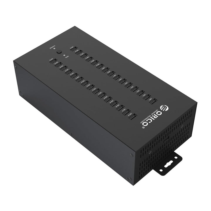 ORICO Industrial USB Hub, 30 Ports Anbringbarer, Industrietauglicher USB 2.0 Hub mit 300 W Leistung,