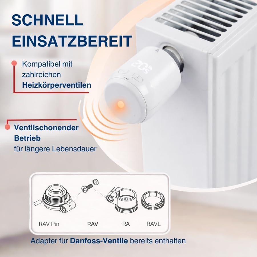 Eurotronic Comet Zero Matter, Energiesparregler mit Funkstandard Matter (individuell programmierbar,