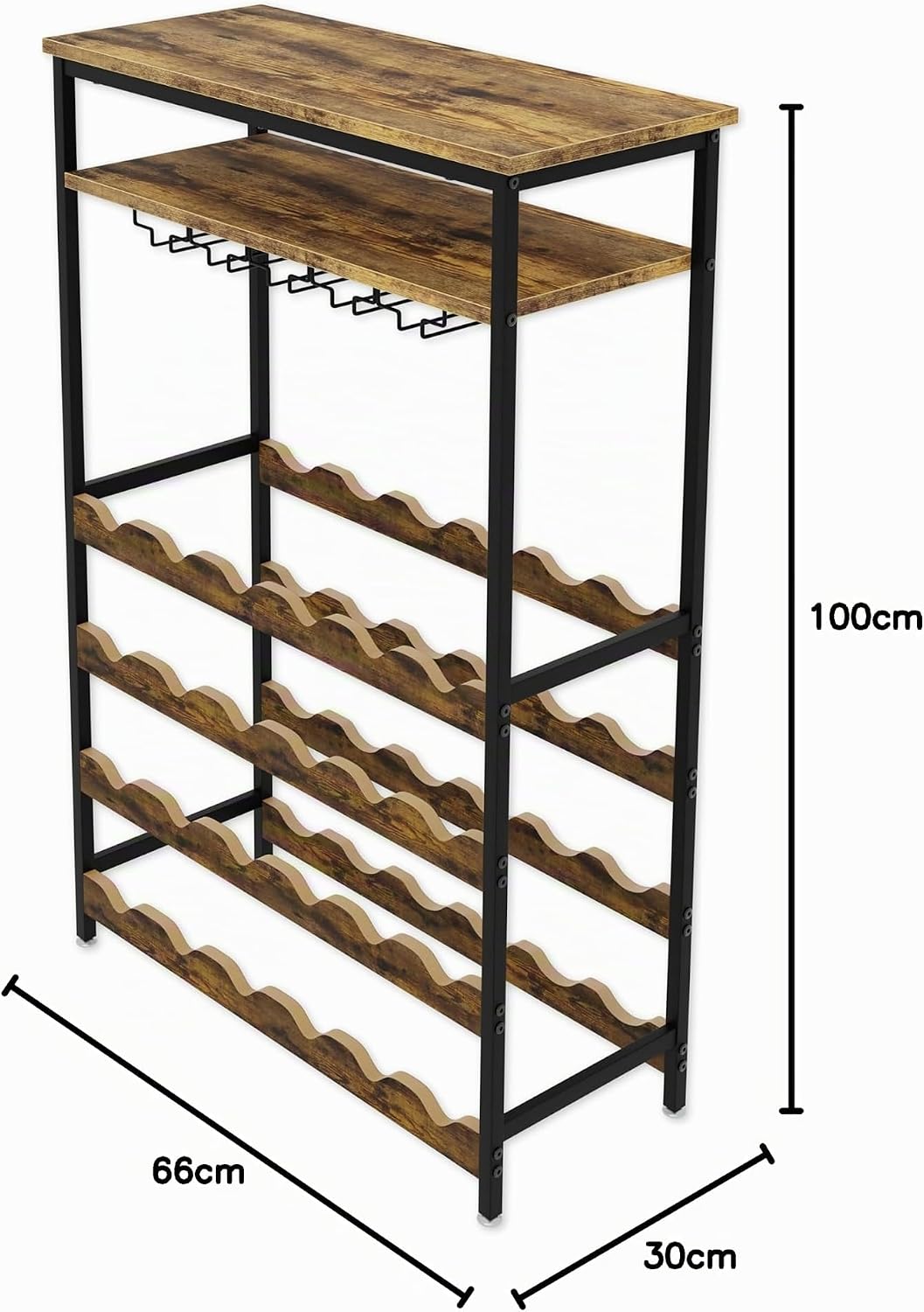 Lenmar, Weinregal aus Metall für Flaschen, 7-30 Flaschen, Wein, Flaschenregal, Kellerregal, Regale,