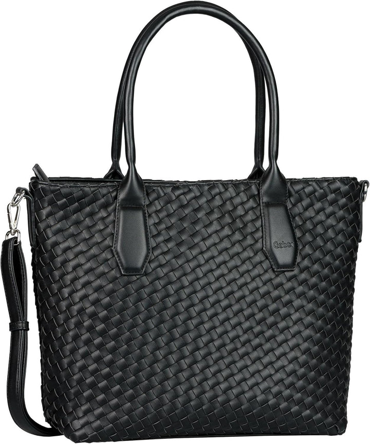 Gabor Emilia Zip Shopper Schwarz 37 x 14 x 27, Schwarz 37 x 14 x 27