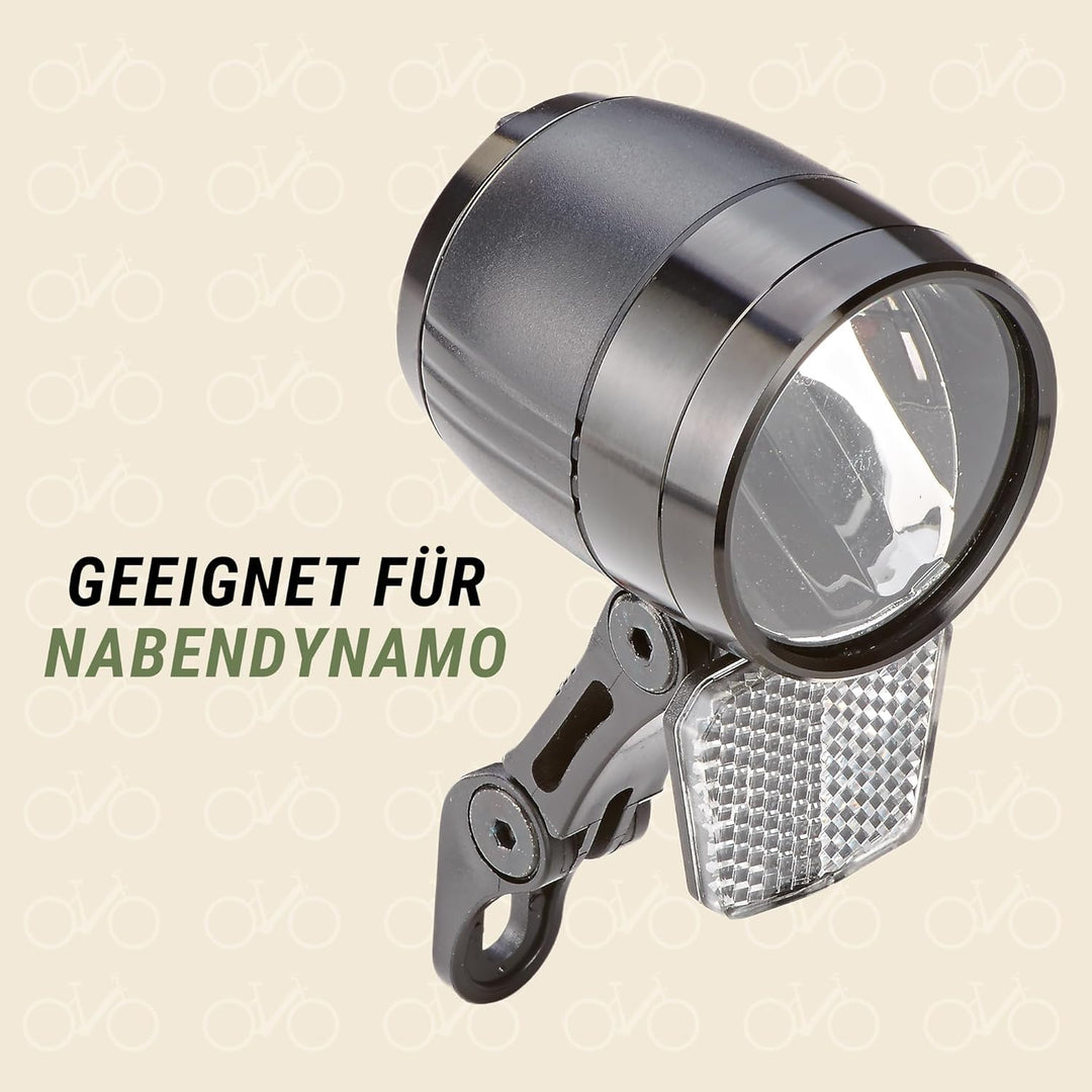 Prophete LED-Scheinwerfer 100 Lux | Aluminium | Standlicht und Sensorautomatik | Abnehmbarer Reflekt