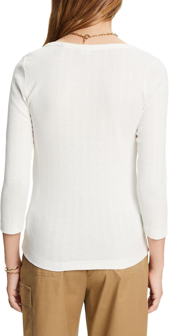 ESPRIT Longsleeve im Pointelle-Design