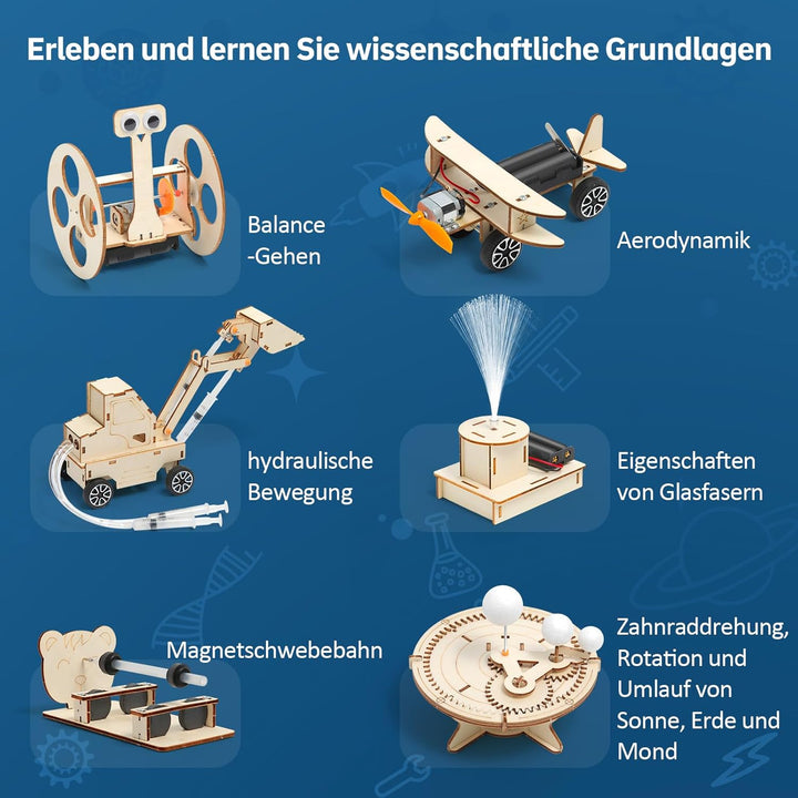 Experimente für Kinder ab 8 9 10 11 12 13 14, Elektronik Baukasten, Experimentierkasten, Elektro Bau