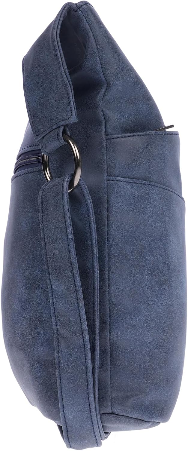 Christian Wippermann grosse Damen Tasche Schultertasche Umhängetasche Crossover Leder Optik Handtasc