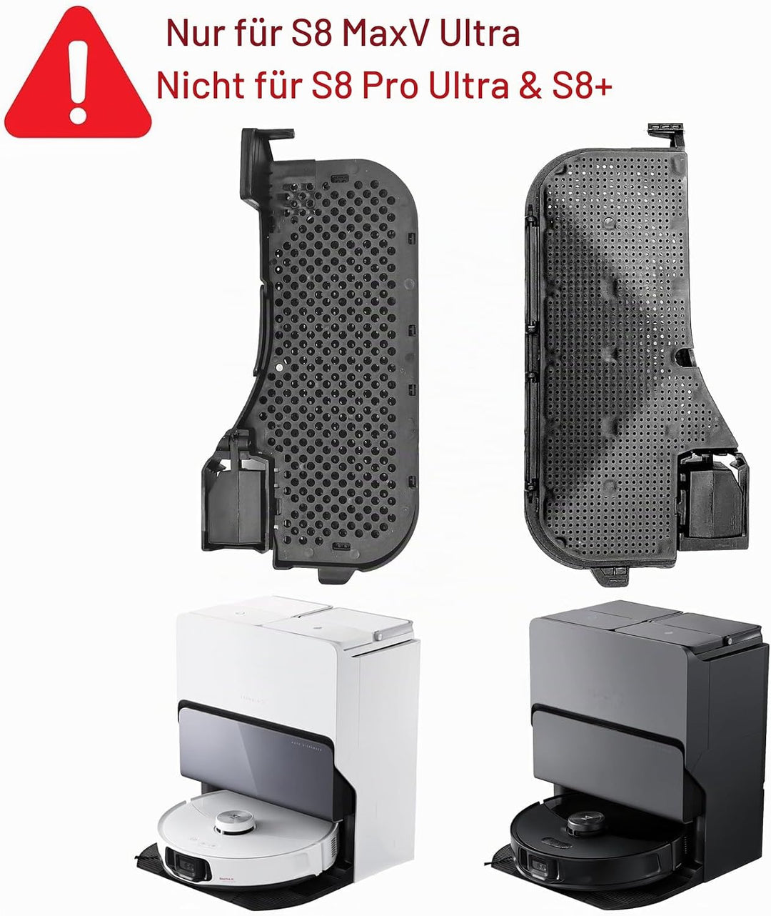 LOVECO S8 MaxV Ultra Wasserfilter &amp; Wartungsbürste Zubehör, 2 Stück Filter &amp; 1 Reinigungsbürste Ersa