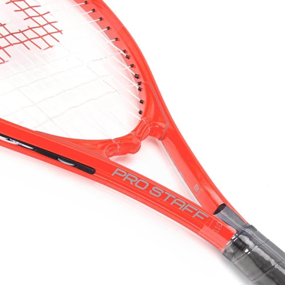 WILSON Tennisschläger für Erwachsene Grip Size 3 - 4 3/8" Pro Staff Precision XL 110 Rot/Ausflug, ei