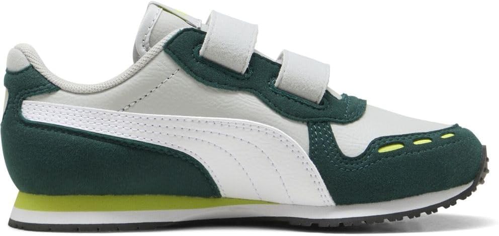 PUMA Unisex Kinder Cabana Racer Sl 20 V Ps Sneaker 30 EU Cool Light Gray Puma White Dark Myrtle Lime