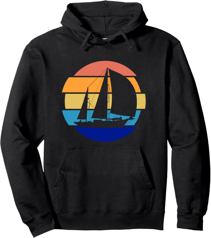 Sailer Sailing Sail Boat Retro Pop Art Pullover Hoodie