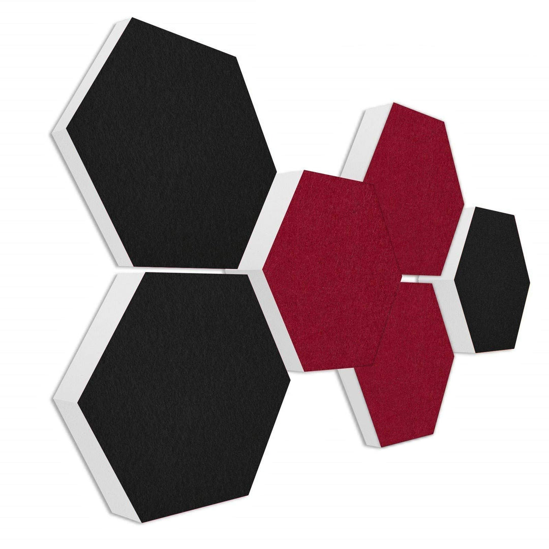 platino24 Schallabsorber COLORE aus Basotec G+ I Akustikpaneele mit Akustikfilz I 3D Wand-Paneele mi
