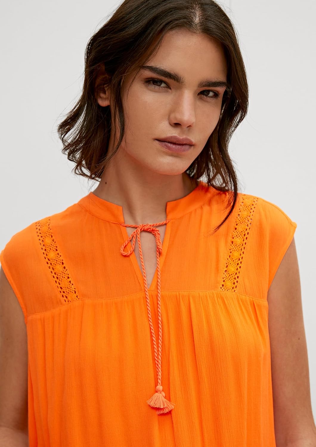comma Damen Bluse 40 2335, 40 2335_orange