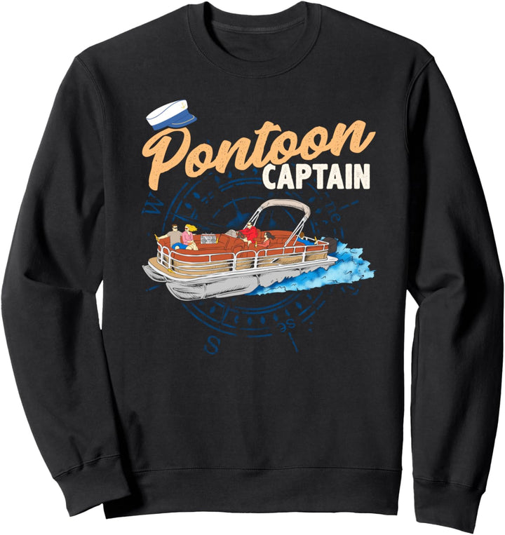 Pontoon Captain tee shirt Funny Pontoon Boating t-shirt Sweatshirt