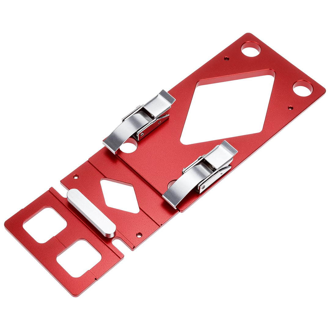 QWORK® 90° Winkelanschlag für Führungsschiene, CNC-gefräster Aluminiumlegierung Anschlag, Kompatibel