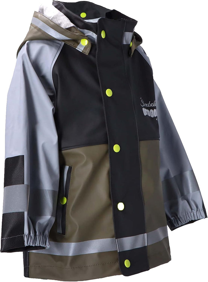 Sterntaler Unisex Kinder Funktions-regenjacke Blockfarben Funktions-Regenjacke (1er Pack) 92 Dunkelg