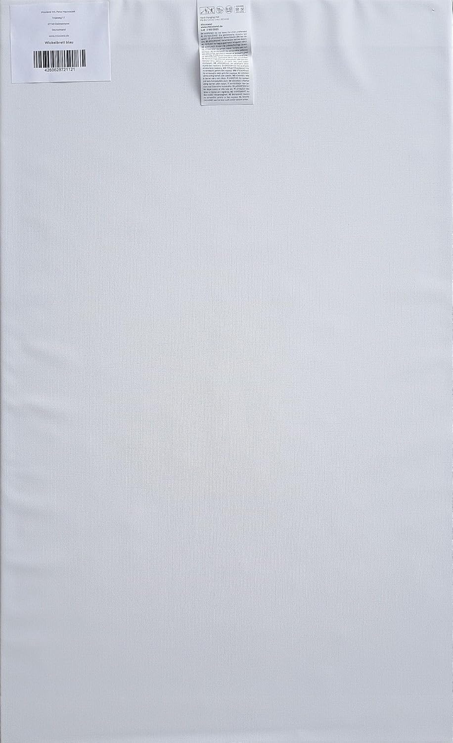 Wickeltisch Wickelbrett Wickelplatte Wickeltischauflage 80x50 cm Phthalatfrei blau