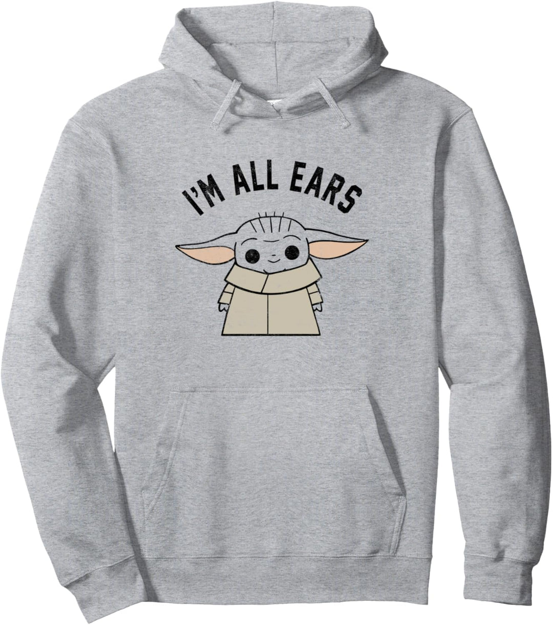 Star Wars The Mandalorian The Child I'm All Ears Outline Pullover Hoodie