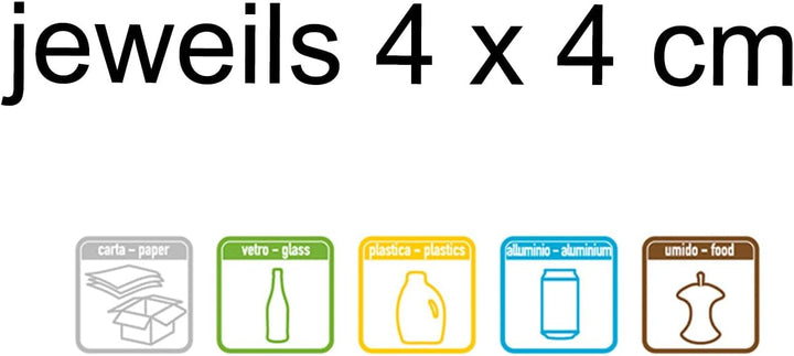 Hummelladen Mülleimer 20 Liter mit Kippfunktion Modulsystem Gelb - 40x40x30cm - seperater Eimer - Mü