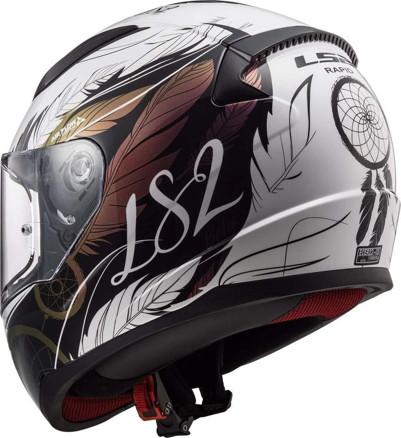 LS2 Motorradhelm Rapid BOHO, M M WHITE BLACK PINK, M WHITE BLACK PINK