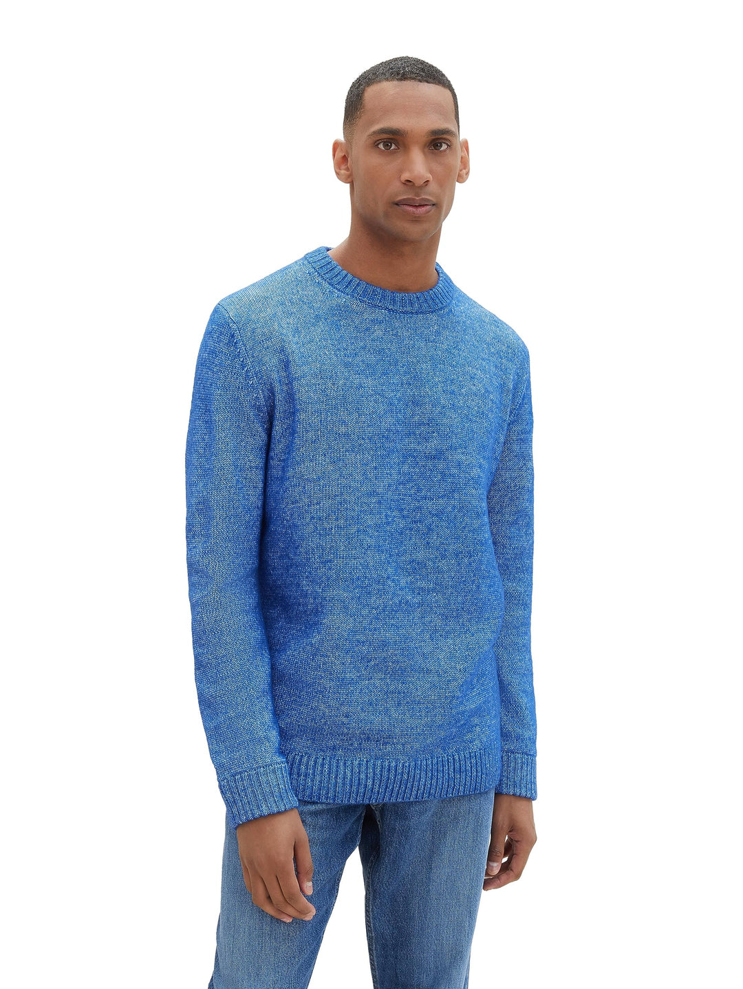 TOM TAILOR Herren Pullover XXL 34433 - Hockey Blue White Core, XXL 34433 - Hockey Blue White Core