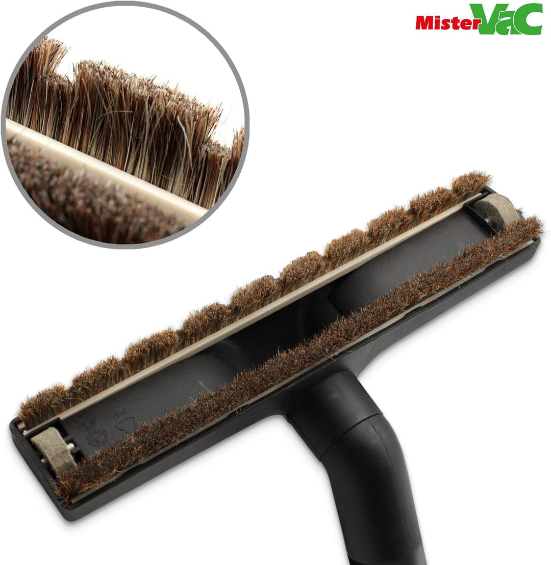 MisterVac | Staubsaugerdüse Bodendüse Besendüse Parkettdüse Rosshaardüse + 2 gratis Filzrollen, komp
