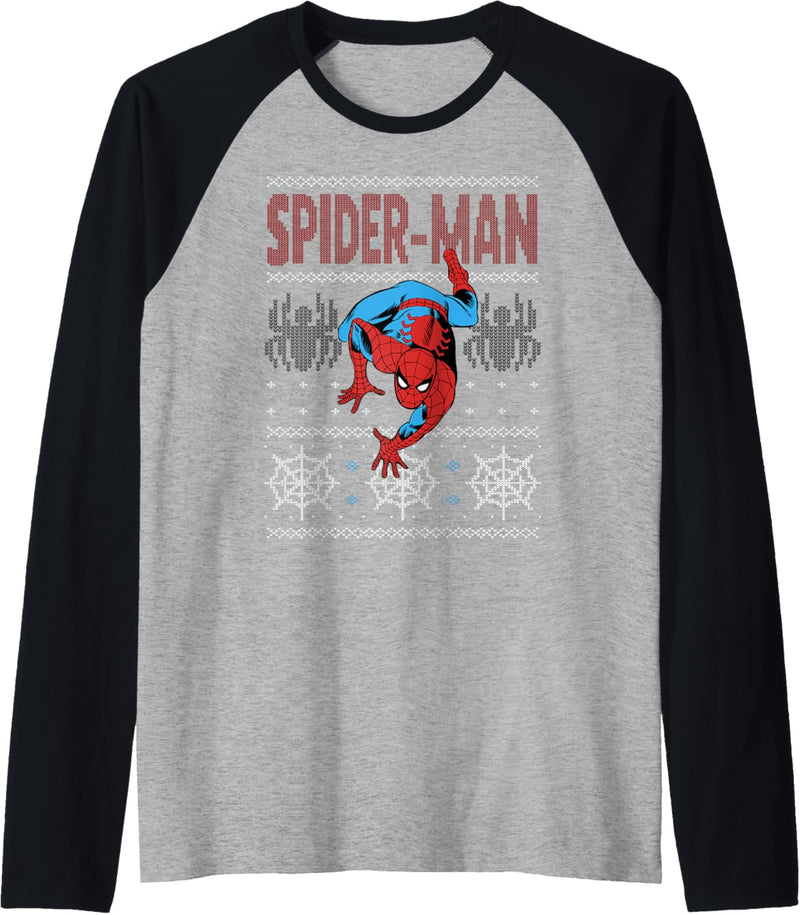 Marvel Spider-Man Crawl Ugly Weihnachten Raglan